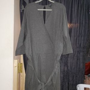 Torrid sz 6 gray jumpsuit